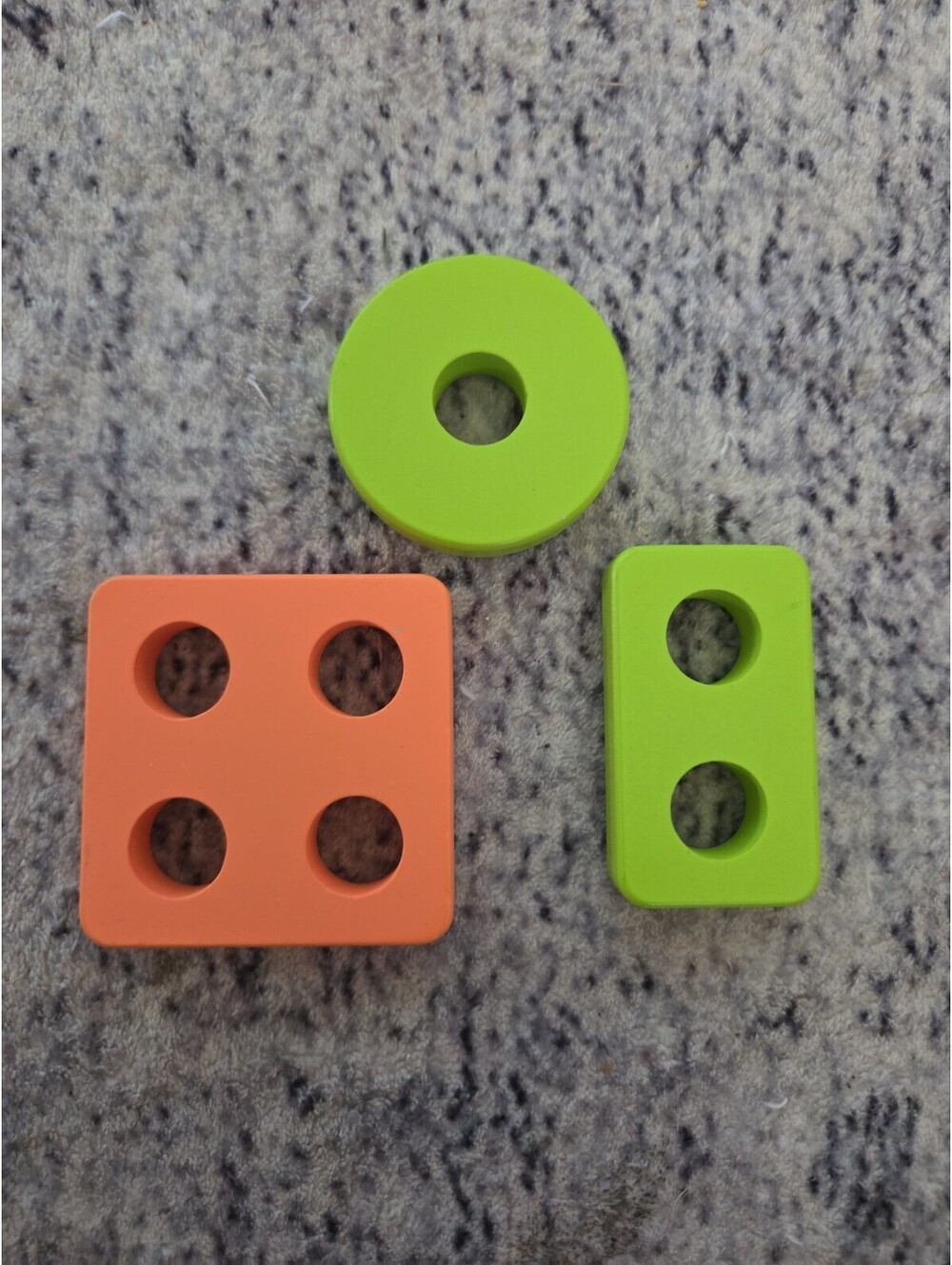 3 Pack Lovevery Sort and Stack Peg Puzzle Shapes Educational Replacement Pieces
